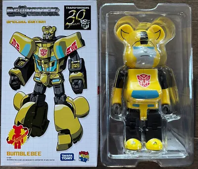 Authentic Takara Tomy Transformer G1 BEARBRICK Bumblebee BE@R BRICK Teddy Bear • $133.63
