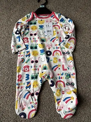 Mothercare All Over Print Sleepsuit 1-3 Months Bright Retro • $6.31