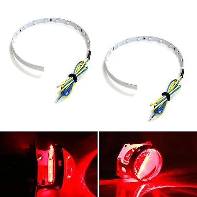Red 15-SMD High Power LED Demon Eye Halo Ring Kit For Headlight Projector Lens • $11.69