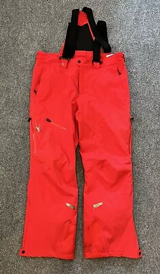 Spyder Mens XL Red Cargo Canvas Bib Ski Snowboard Pants • $29.99