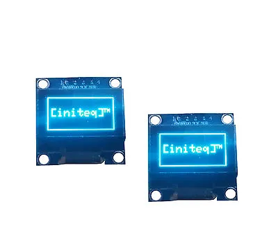 2pcs 0.96  OLED LCD Display I2C IIC 128x64 Arduino ESP8266 Screen BLUE SSD1306 • $13.99
