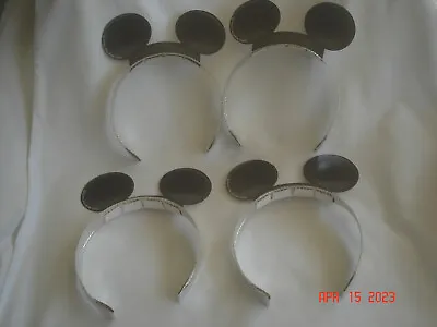 LOT 4 NEW Vtg. DISNEY / HALLMARK MICKEY MOUSE EARS SILVER HEADBAND Party Favors? • $13.99