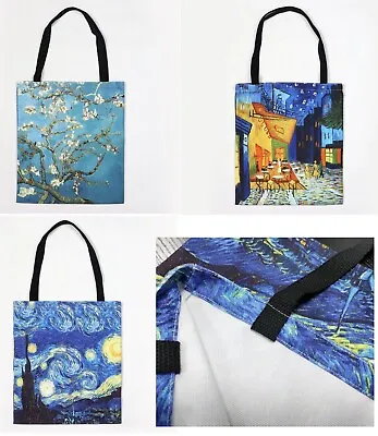 Van Gogh Canvas Shoulder Tote Bag Reusable Shopping Bag Casual Bag 14.5'' X 13'' • $8.99