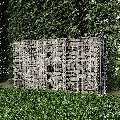 Gabion Basket Steel Galvanised Wire Cage For Garden Rock Stone Wall 200x30x100cm • £83.99