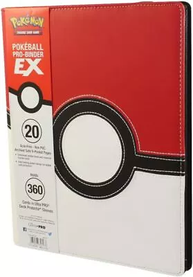 Ultra PRO Pokeball 9-Pocket 360-Card Premium PRO Binder / Portfolio / Album • £24.95