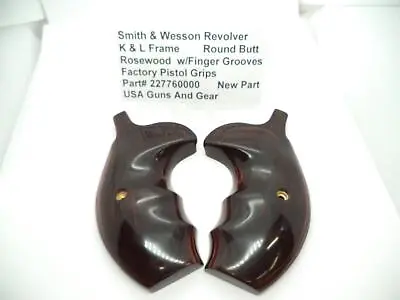 227760000 Smith & Wesson K & L Frame Pistol Grips Round Butt Rosewood • $79.99