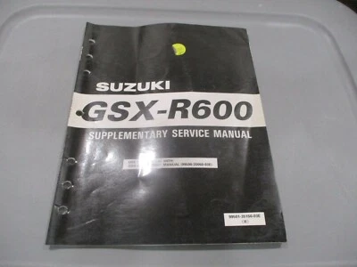 $14.79 • Buy Suzuki OEM Supplementary Service Manual 1998 GSX-R600 99501-35150-03E