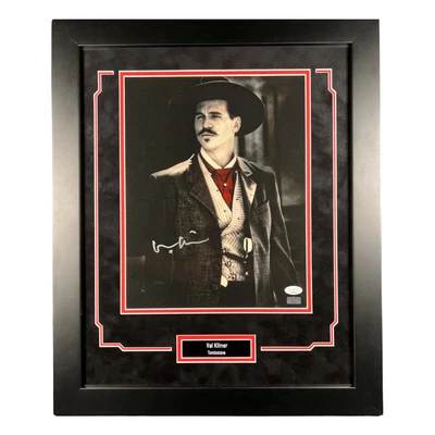 $349.99 • Buy Val Kilmer Autographed 8x10 Photo Framed Tombstone Doc Holliday Signed JSA COA