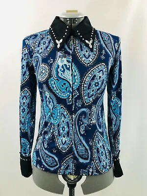 Large Western Show Pleasure Rail Shirt Jacket Clothes Showmanship Horsemanship • $74.98