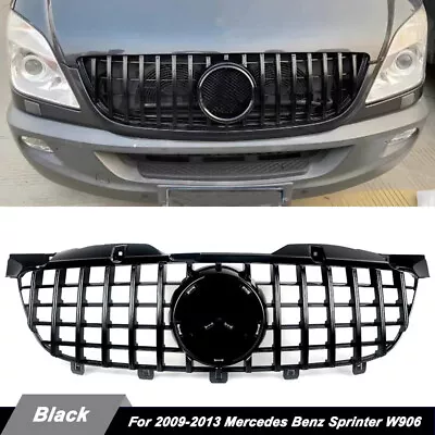 Gloss Black GT R Front Racing Grille For Mercedes Benz Sprinter W906 2009-13 US • $191.99