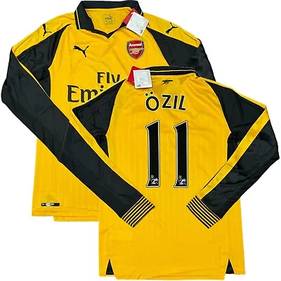 2016/17 Arsenal Away Jersey #11 OZIL Medium PUMA Long Sleeve Soccer EPL NEW • $160