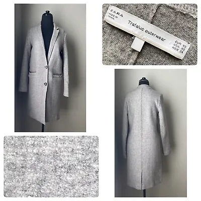 $22.50 • Buy Zara Trafaluc Outerwear Gray Wool Coat XS