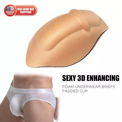 Sexy Men Pad Enlarge Enhancing Push Up Pouch Stereo Cup Briefs Trunks G Thong • $7.99