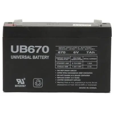 UPG 6V 7Ah SLA Battery Replacement For Gallagher S17 Solar Fence Charger • $19.99