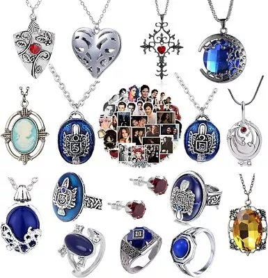 The Vampire Diaries Daywalking Crystal Pendant Necklaces Ring Cosplay Jewelry • $45