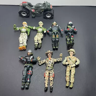 Vintage Lanard Corps Lot Of 7 Military Action Figures With Vehicle • $22