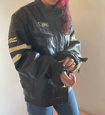 Vintage Gas X Honda Real Leather Racing Jacket • £115