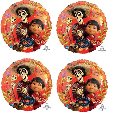 Disney COCO 18  Birthday Party Favor (4ct) Mylar Foil Balloons Party Supplies • $14.99