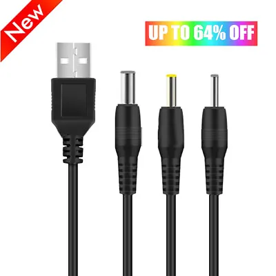 USB-A To 2.0-3.5mm Barrel Jack Male DC 5V Power Charger Plug Adapter Cable Lead • £2.89