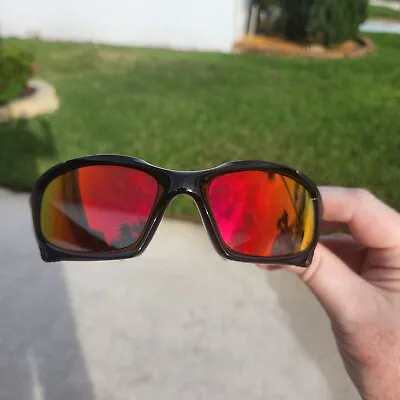  Oakley Pitboss 1 Polished Black With Custom Cut OAKLEY PRIZM RUBY LENSES RARE • $695