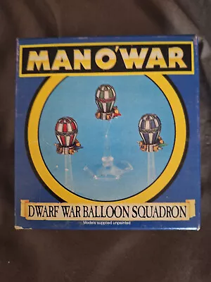 Games Workshop Man O' War Dwarf War Balloon Squadron (Primed Black Paint) • $20.99