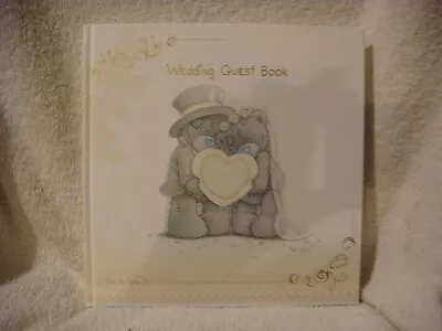 Me To You Tatty Teddy  Wedding Guest Book In Cream And Gold • £2