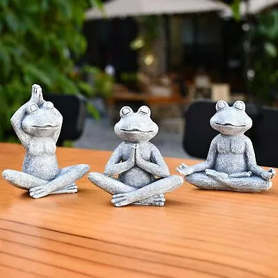 Philodwell 3 Pack Meditation Yoga Frog Statue - Unique Gifts For Women/Mom Ga... • $37.48