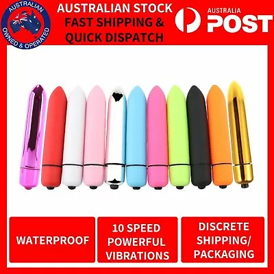 1-10 MODE MINI BULLET VIBRATOR Vibrating Massager Clitoris Dildo Sex Toy G-Spot • $7.80