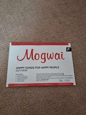 Tnewm100 Advert 5x8 Mogwai : 'happy Songs For Happy People' • $7.58