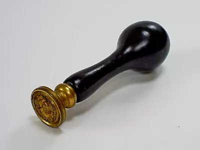 Antique Victorian Ebonised Turned Wood Treen/letter C Intaglio Desk Wax Seal • £24.99