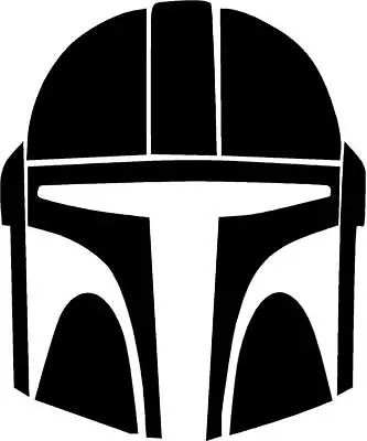 SIMILAR To STAR WARS Mandalorian Helmet Jedi Sith Decal Sticker Baby Yoda • $12.99