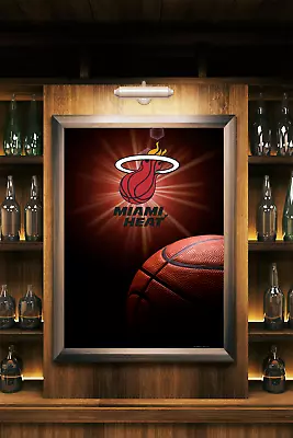 Miami Heat NBA Basketball Home Decor Wall Art Print Poster 36x24 • $24.99