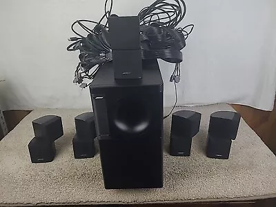 BOSE Acoustimass  10 Series II  Speaker System 5 Double Cube All Cables 5.1  • $179.74