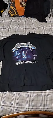 Retro MetallicaT ShirtMens 2 Ride TheLightningSlayer MegadethRead Description • $15.99