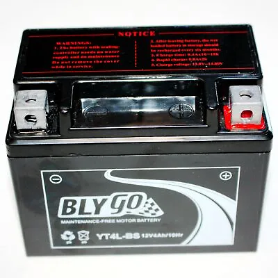 $32.53 • Buy YT4L-BS 12V 4AH Battery 50cc 70cc 110cc PIT PRO TRAIL DIRT QUAD BIKE ATV BUGGY