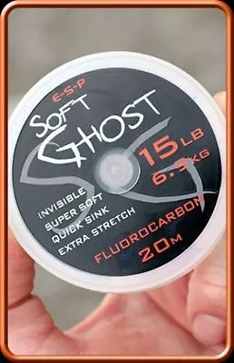 £10.45 • Buy ESP Soft Ghost Fluorocarbon Hook Length 20m = Carp Fishing Line 