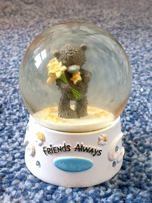 £4.50 • Buy 'Me To You' Blue Nose Bear Tatty Teddy 'Friends Always' Snow Storm Glitter Globe