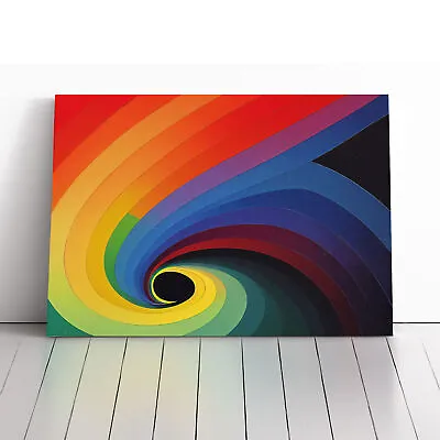 Abstract Rainbow Art Vol.4 Canvas Wall Art Print Framed Picture Dining Room • £24.95