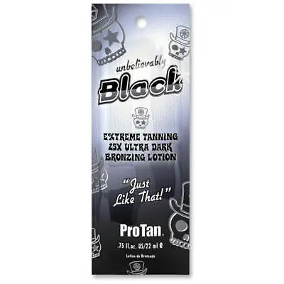 £2.85 • Buy Pro Tan Unbelievably Black Sunbed Tanning Lotion Cream Sachets 22ml Or Bottle 25