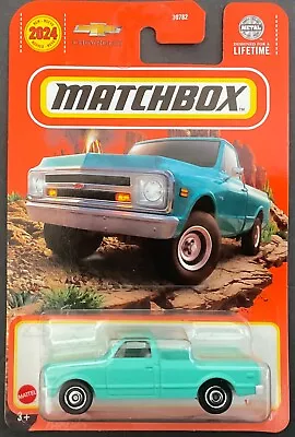 2024 Matchbox 1968 CHEVROLET C10 Aqua E-Case ** FREE BOX SHIPPING ** • $7.69