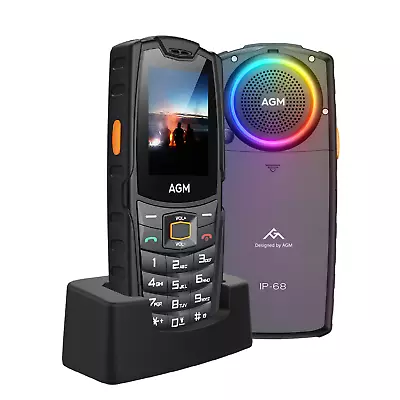 AGM M6 Unlocked Rugged Phone IP68 4G LTE Big Button KeyPad Loud Speaker 2500mAh  • $120.99