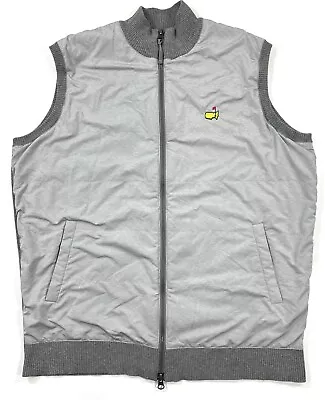 Peter Millar Masters Golf Vest Mens Large Lightweight Quilted Full Zip Gray • $149.99