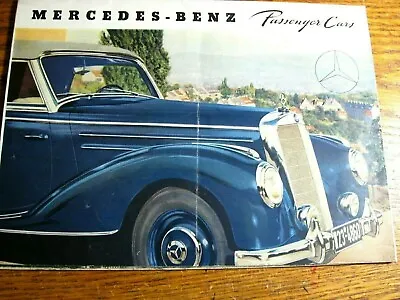 1950 1951 1952 1953 Mercedes-Benz Type 220 170 D DS Color Brochure Original W191 • $45