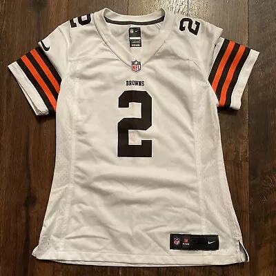 NFL Cleveland Browns Nike On Field Jersey #2 Manziel Size Youth Medium M White • $14.99