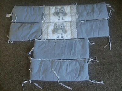 $32 • Buy 3 Piece Levtex Owl Baby Crib Set. Bumber Set, 2 Sheets, 1 Crib Skirt.