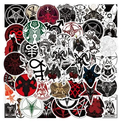 £4.88 • Buy Horror Satanic Devil 50pc Characters Gothic Sticker Bomb Laptop Vinyl Decals NEW