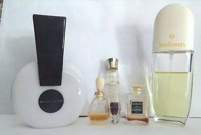5 Vtg Full Size &MINIATURE PERFUME Lot~Chanel COCO Eau De Parfum~SUNFLOWERS~Coty • $12.99
