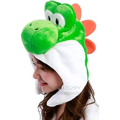 SAZAC Super Mario Yoshi Mascot Costume Cap Free Size Unisex BAN-064 DHL JAPAN • $65.02