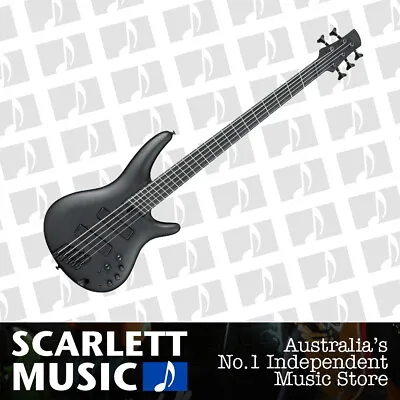 $1567.95 • Buy Ibanez SRM5625EX 5 String Multi Scale Electric Bass Guitar Black Satin