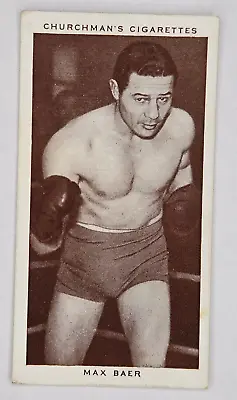 $19.95 • Buy 1938 CHURCHMAN'S Boxing Personalities #3 MAX BAER (B)